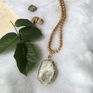 Clear Quartz Gemstone UNISEX Rope Chain CCO